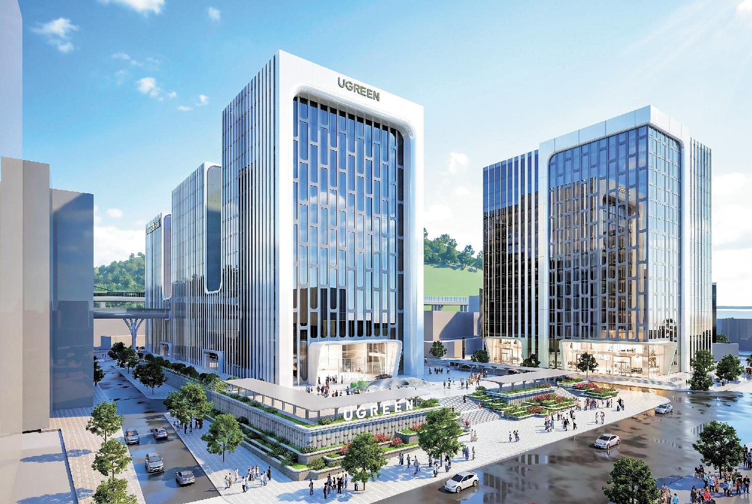 UGREEN breaks ground on low-carbon smart headquarters in Longhua